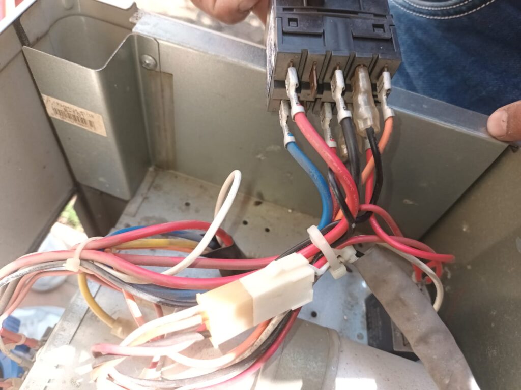 split ac contactor repairing, split ac 10 wire contactor