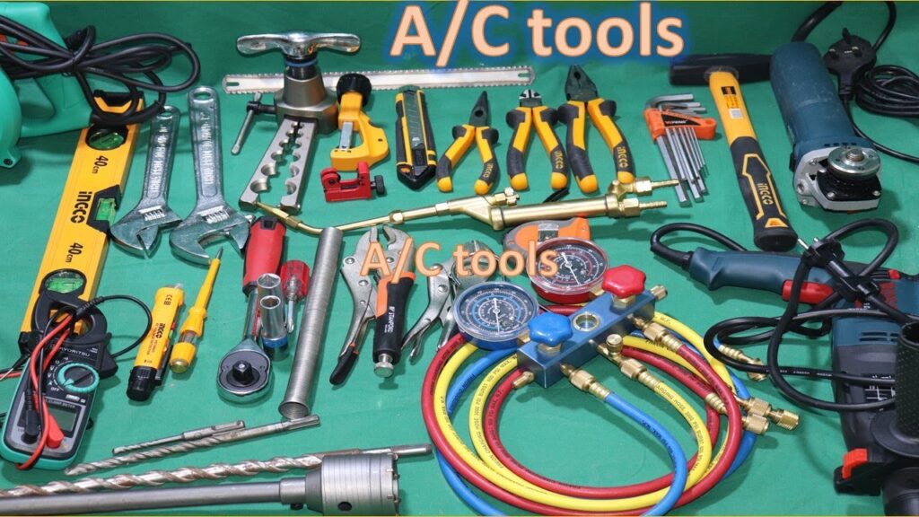 tools required in ac repairing and ac fitting