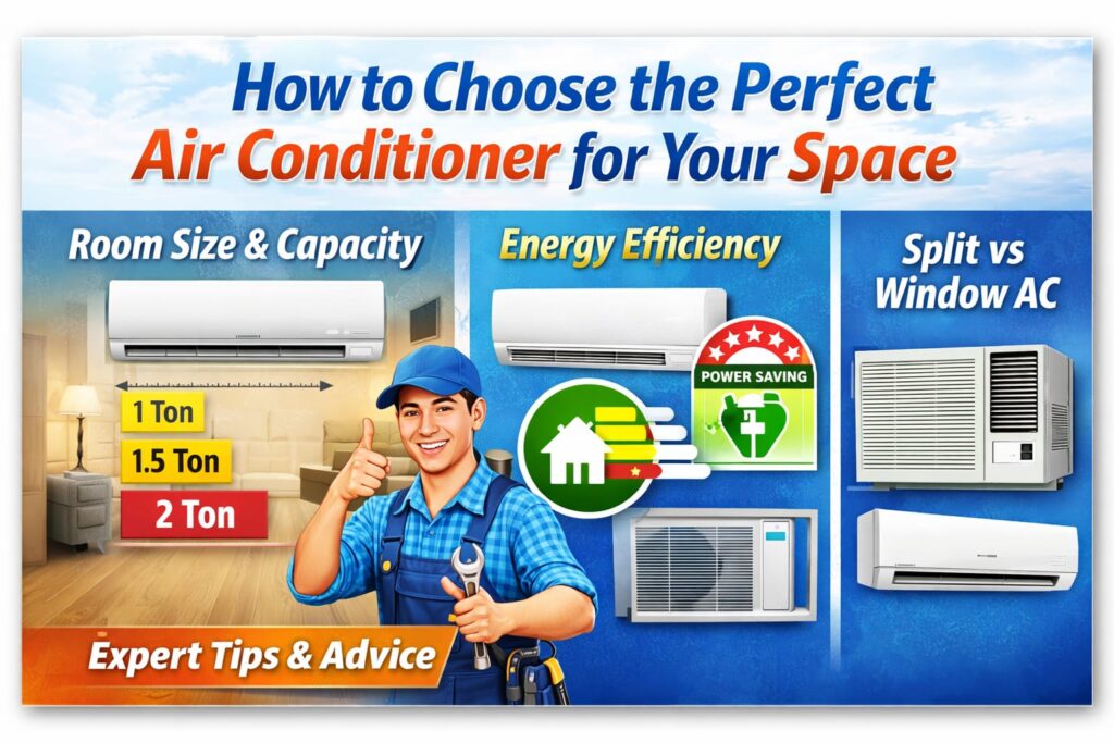 ac repair, ac selection, how to choose perfect air conditioner