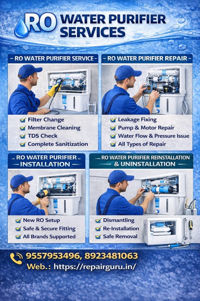 Best RO Repair Services near me Quick & Reliable RO Repair & Installation Services in Zirakpur, Panchkula, Mohali, Derabassi and Chandigarh