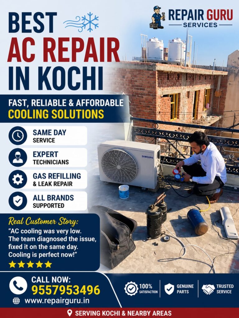 AC repair in Kochi, Kerala. Ac service in Kochi